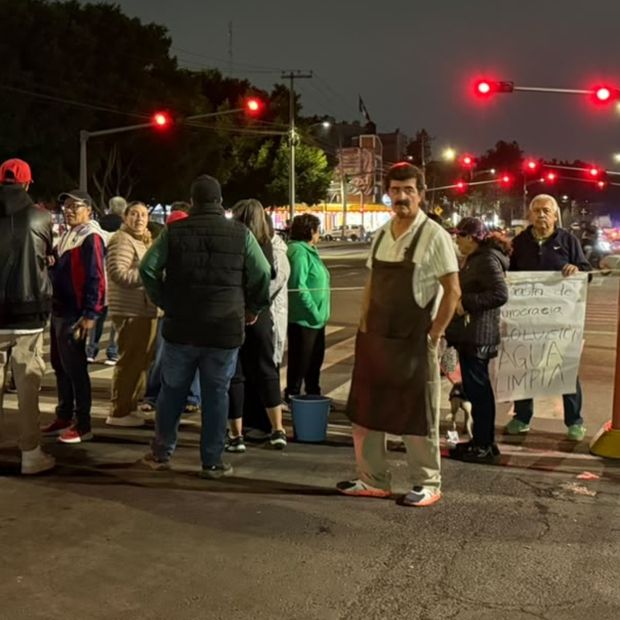 Bloqueo en calles de la Ciudad de México.